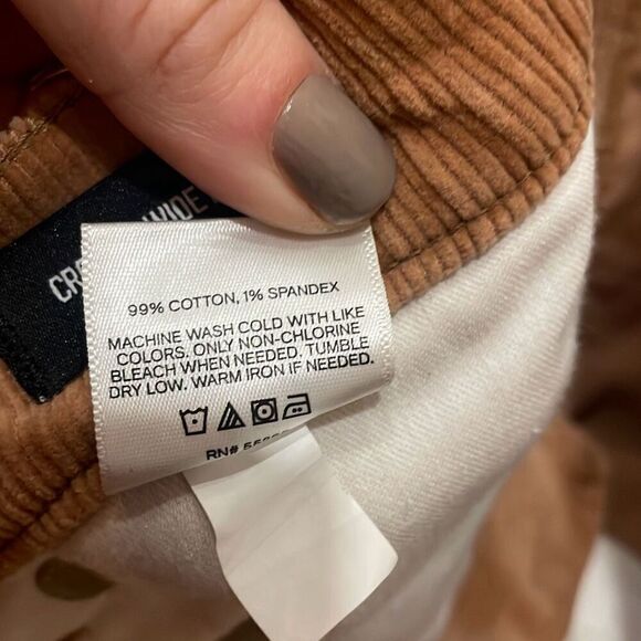 Express corduroy wide leg high rise crop pant size 2 - Picture 10 of 14